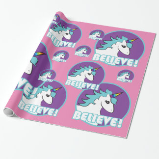 Papel De Regalo ¡El unicornio "CREE! "