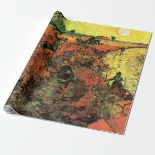 Papel De Regalo El viñedo rojo por Vincent van Gogh