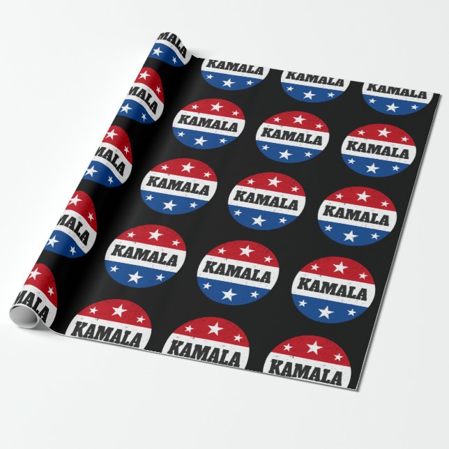 Papel De Regalo Elección de Kamala Harris 2024 V (Desenrollado)