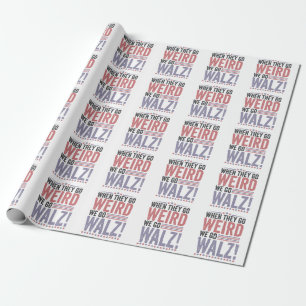 Papel De Regalo Elecciones Harris Walz cuando se vuelven raros