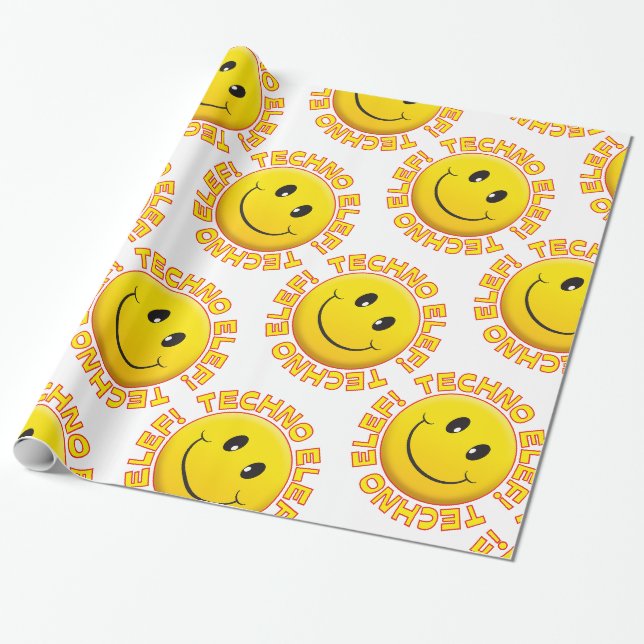 Papel De Regalo Elef de Techno (Desenrollado)
