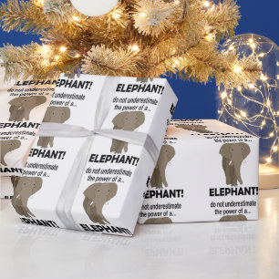 Papel De Regalo Elefante Animal Safari Divertido Elefante