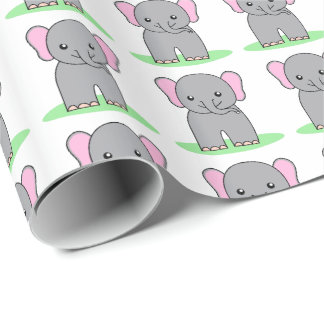 Papel De Regalo elefante de bebé lindo