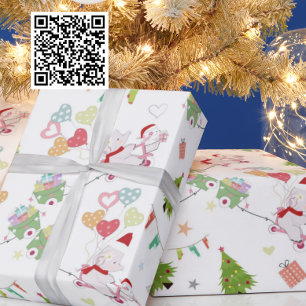 Papel De Regalo Elefante De Bebé Y Patrón De Conejo