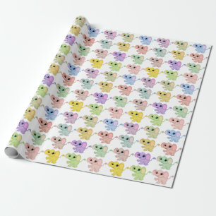 Papel De Regalo Elefantes Bebés