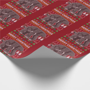 Papel De Regalo Elefantes Navidades feos Sweater Wildlife Series