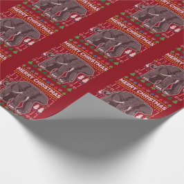 Papel De Regalo Elefantes Navidades feos Sweater Willife Series