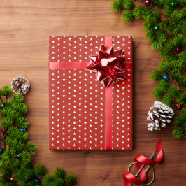 Papel De Regalo Elegancia Carmesí Estelar
