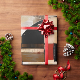 Papel De Regalo Elegancia celestial: exploración abstracta en Beig
