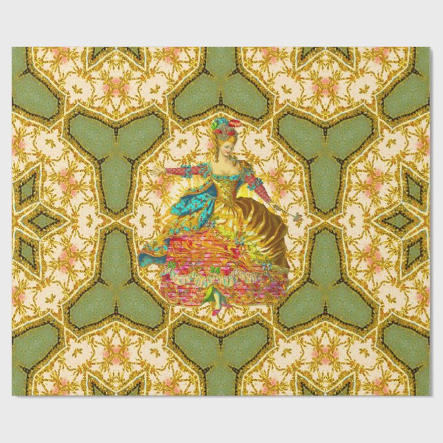 Papel De Regalo Elegancia de Danse del francés (Superficie plana)