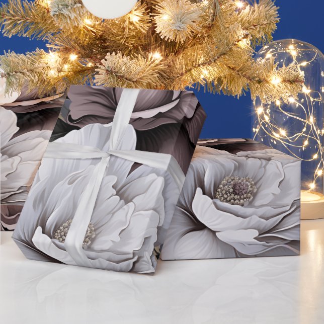 Papel De Regalo Elegancia de floral natural (Vacaciones)
