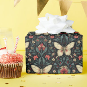 Papel De Regalo Elegancia de Mariposa Blanca