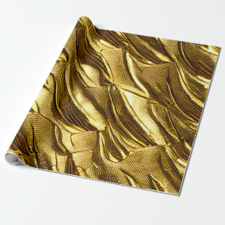 Papel de Regalo Elegancia Dragón Dorado