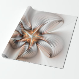 Papel De Regalo Elegancia floral modernidad Resumen arte fractal