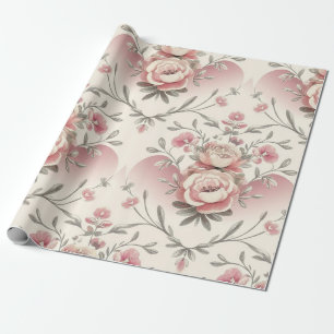 Papel De Regalo Elegancia floral opulenta