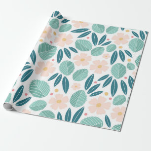 Papel De Regalo Elegancia floral suave