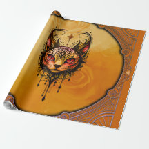Elegancia ornamental: un retrato de un gato.