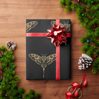 Papel De Regalo Elegancia Oscura-Noir & Gold