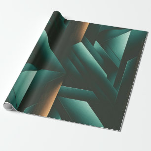 Papel De Regalo Elegancia Patrón geométrico oscuro