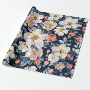 Papel De Regalo Elegancia sin fisuras con manzana floreciente tr