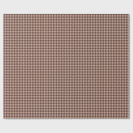 Papel De Regalo Elegant Brown Houndstooth Classic Preppy Pattern