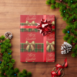 Papel De Regalo Elegant Christmas Plaid Wrapping Paper