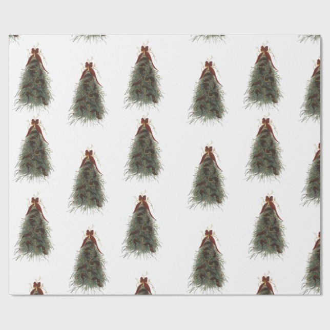 Papel De Regalo Elegant Christmas Tree Wrapping Paper (Superficie plana)