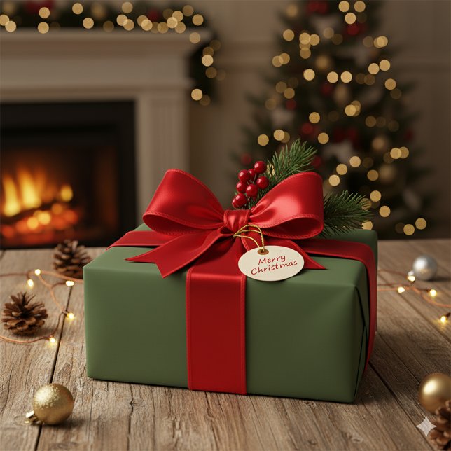 Papel De Regalo Elegant Deep Forest Green Christmas Gift Paper (Elegant Deep Forest Green Christmas Gift Paper)