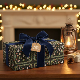 Papel De Regalo Elegant Festive Season Gift Wrapping Paper