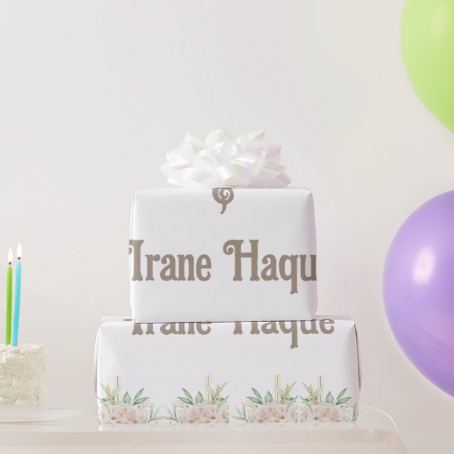 Papel De Regalo Elegant Floral Islamic Nikah Ceremony Invitation (Regalos de fiesta)