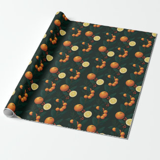 Papel De Regalo Elegant Gift Wrap w/ citrus, berries & botanicals