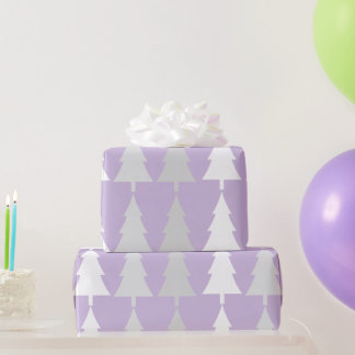 Papel De Regalo Elegant Minimalist Light Violet Christmas