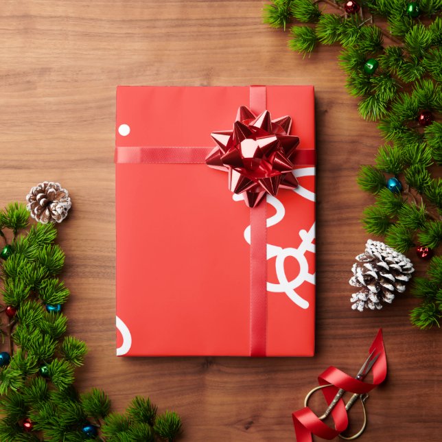 Papel De Regalo Elegant paper features a vibrant holiday design (Regalo de vacaciones)