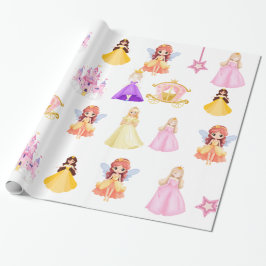 Papel De Regalo Elegant Princess Birthday Celebration