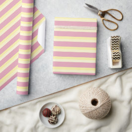 Papel de Regalo Elegante a Rayas Pastel