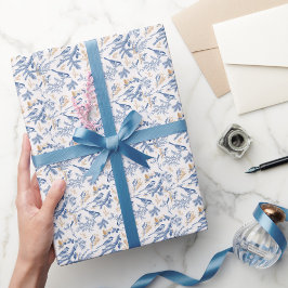 Papel De Regalo Elegante acuarela estampado floral