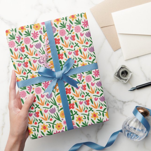 Papel De Regalo Elegante acuarela estampado floral (Subido por el creador)