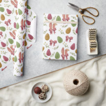 Elegante acuarela Semana Santa Bunny Wraping Pape