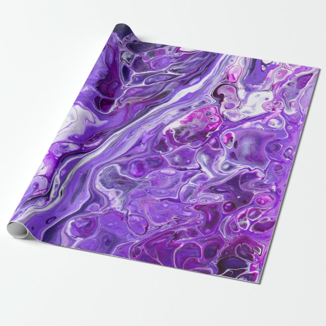 Papel De Regalo Elegante Agante Loco 7 - Púrpura Ultra Violeta (Desenrollado)
