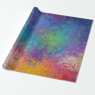 Papel De Regalo Elegante arte abstracto acrílico