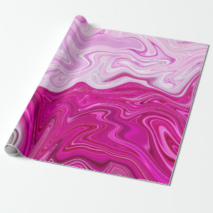 Papel De Regalo Elegante arte moderno abstracto de mármol rosa l