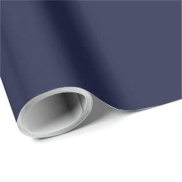 Papel De Regalo Elegante azul marino oscuro sólido