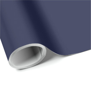 Papel De Regalo Elegante azul marino oscuro sólido