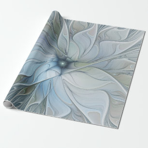 Papel De Regalo Elegante belleza arte abstracto fractal flor moder