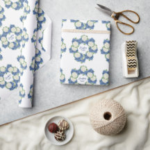 Elegante Blue Hydrangea Summer Spring Baby Shower