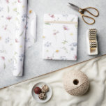 Papel De Regalo Elegante Boda Botánico de Flor Silvestre Soft Past<br><div class="desc">Elegante papel de envoltura de bodas con un hermoso marco de flores silvestres de acuarela en suaves pasteles. Perfecto para una celebración romántica inspirada en la naturaleza o para un boda con temática de jardín. Para personalización o productos adicionales con este diseño,  por favor no dude en contactarme.</div>
