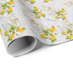 Papel De Regalo Elegante boda con rosas amarillas y oro<br><div class="desc">Elegante y hermosa Boda rosa amarillo y oro. (Nota: No es un purpurina real) ✔ Nota: No es necesario cambiar todas las áreas de plantilla. 📌 Si necesita más personalización, haga clic en el botón "Haga clic para más Personalizares" o "Personalizar o Editar diseño" y utilice nuestra herramienta de diseño...</div>