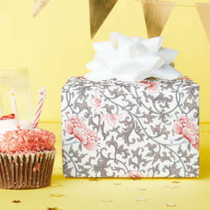 Papel De Regalo Elegante botánico vintage en colores neutros