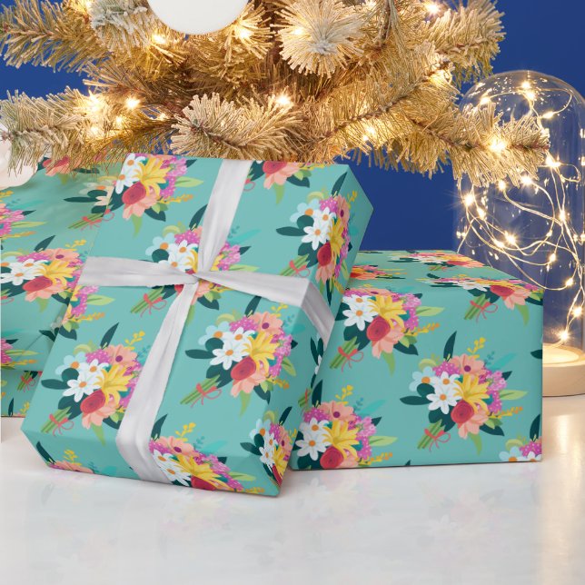 Papel De Regalo Elegante Bouquet (Vacaciones)