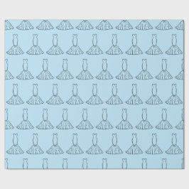 Papel De Regalo Elegante Bridal Gowns Blue Seamless Wedfts